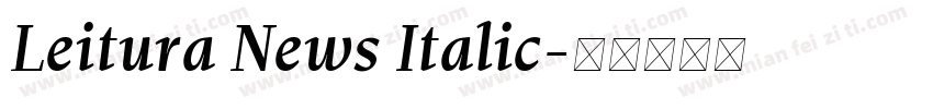 Leitura News Italic字体转换
